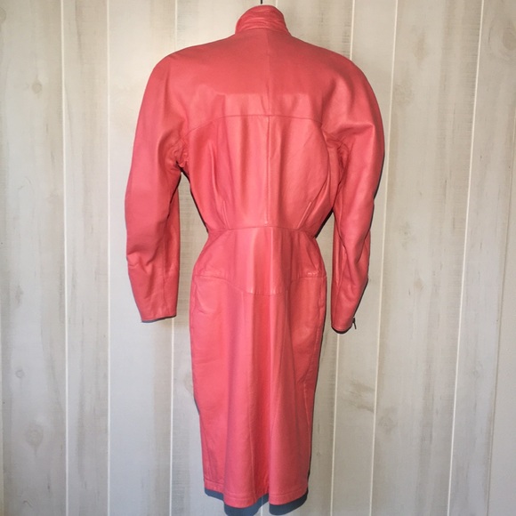 Michael Hoban North Beach Leather Pink Dress - Picture 7 of 8